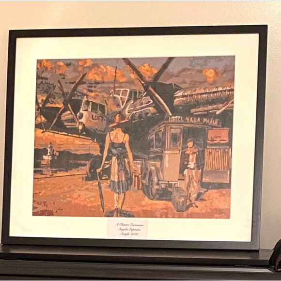 Unframed 16x20 A Chance Encounter Acrylic Painting 2020 - Picture 1 of 3